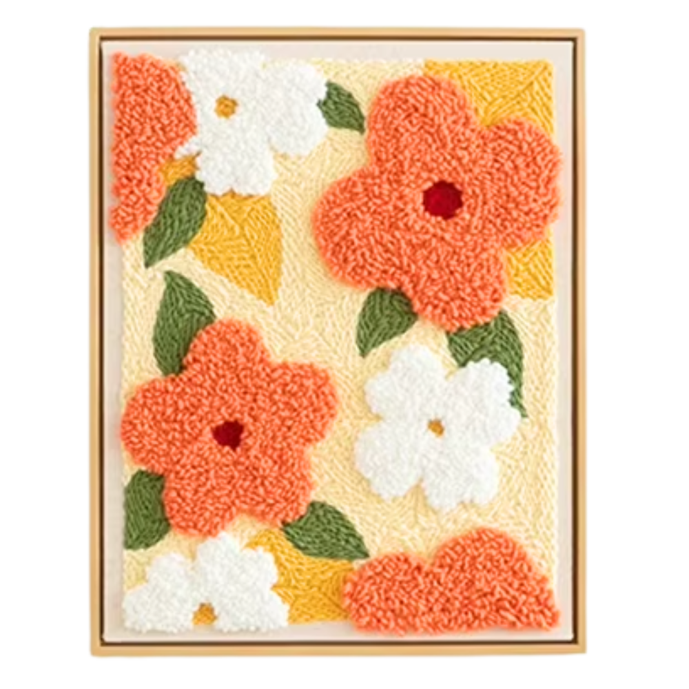 Kit per Uncinetto con Aghi e Fili -Kit di Fiori - Ozerty