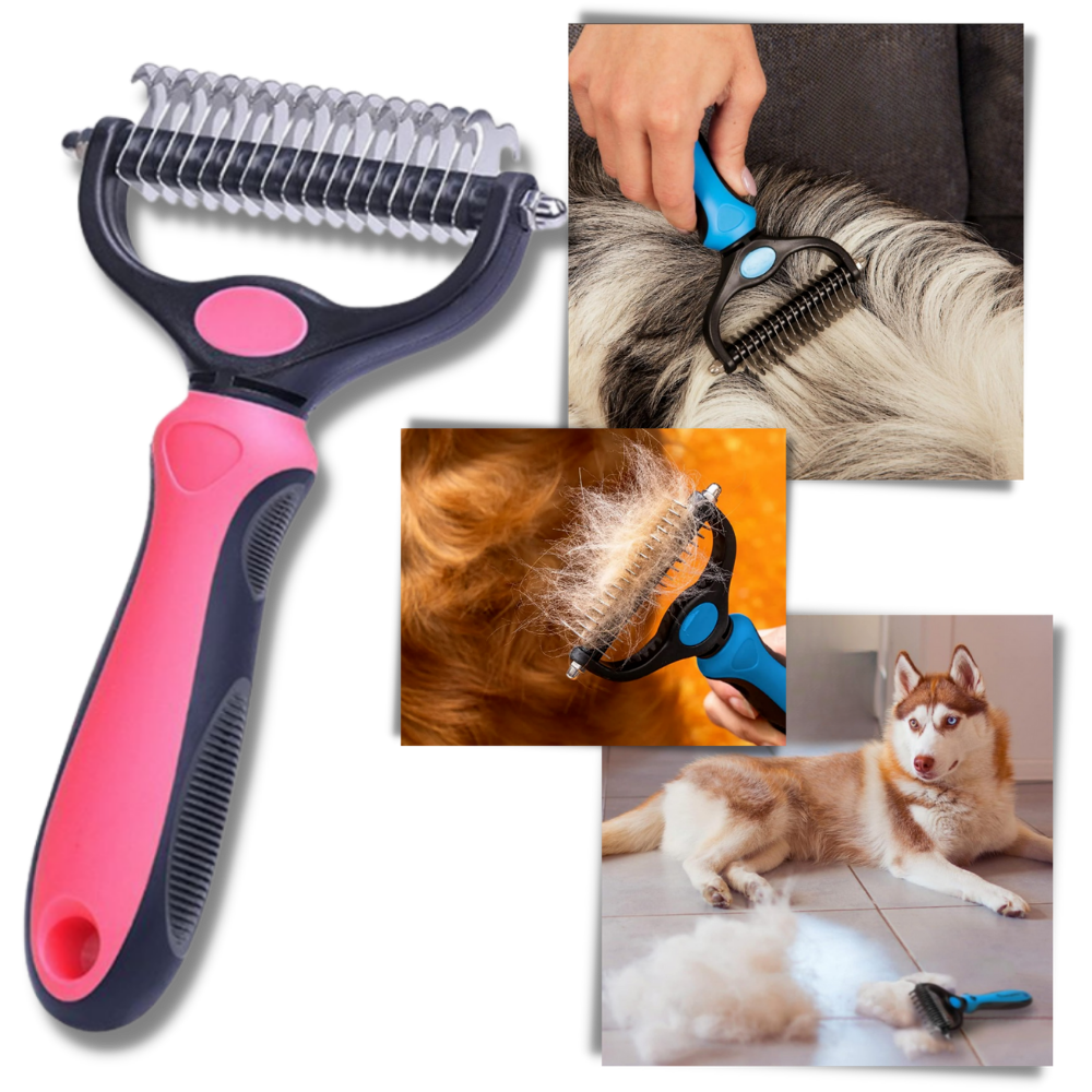 Spazzola per cani e gatti per la rimozione del pelo - Ozerty
