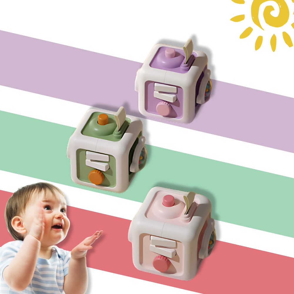 Cubo giocattolo sensoriale 6 in 1 - Ozerty