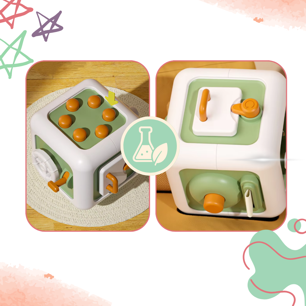 Cubo giocattolo sensoriale 6 in 1 - Ozerty