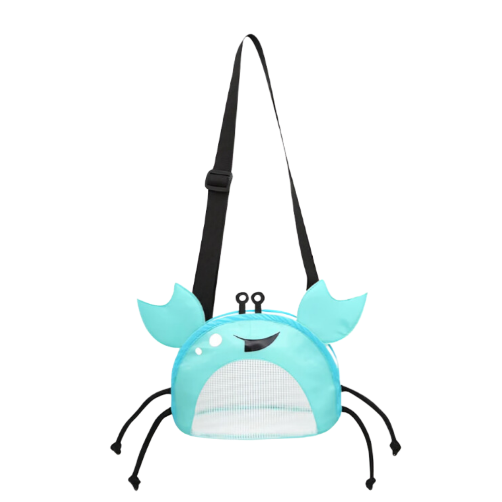 Borsa da spiaggia impermeabile per bambini a forma di granchio -Blu - Ozerty