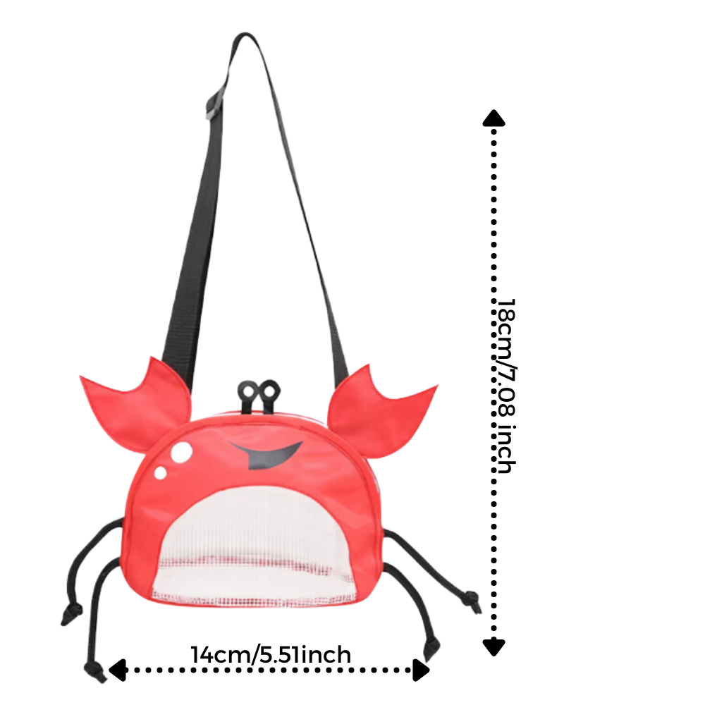Borsa da spiaggia impermeabile per bambini a forma di granchio - Ozerty