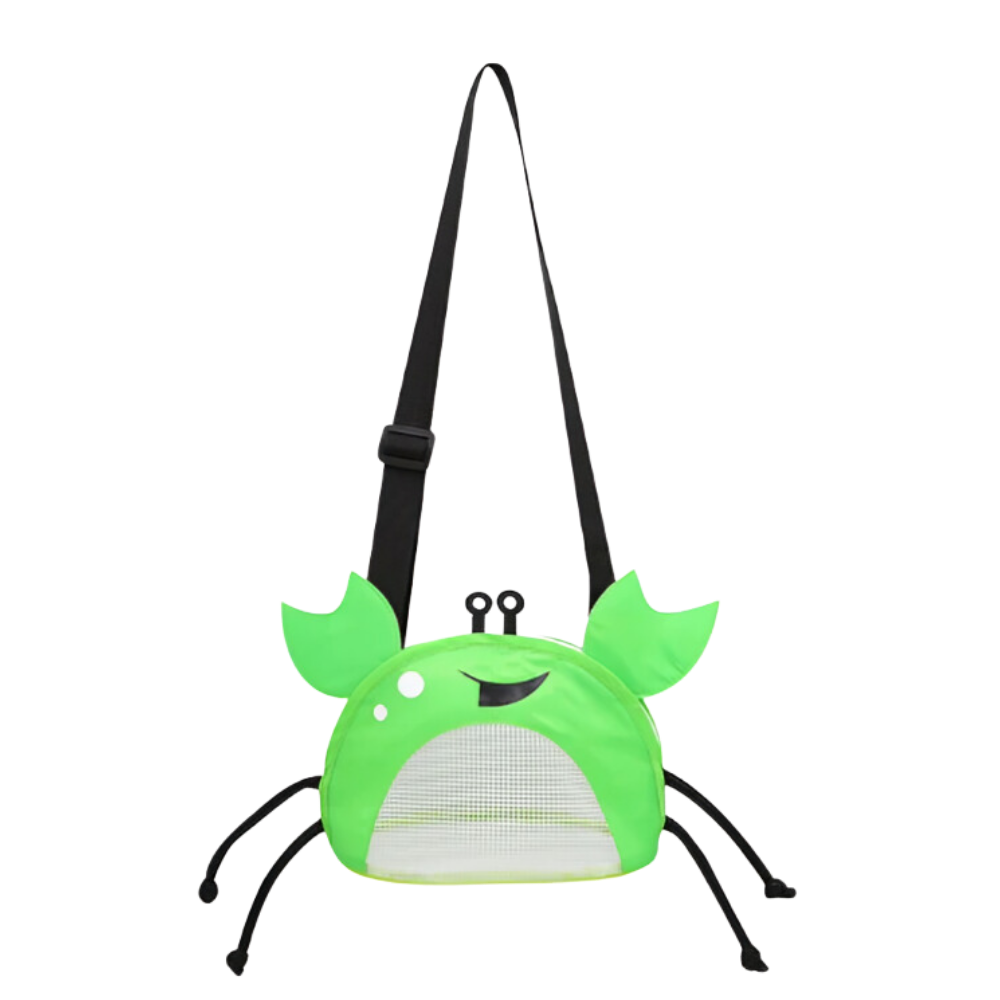 Borsa da spiaggia impermeabile per bambini a forma di granchio -Verde - Ozerty