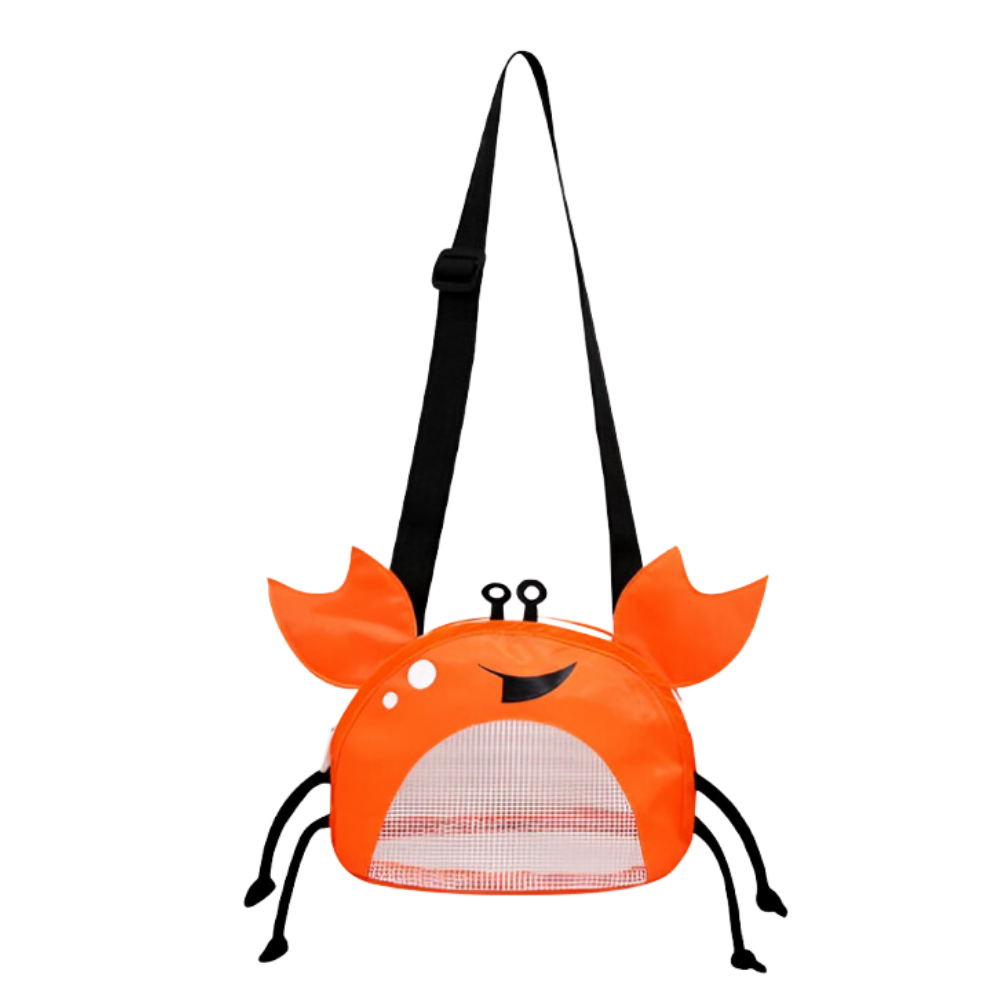 Borsa da spiaggia impermeabile per bambini a forma di granchio -Arancione - Ozerty