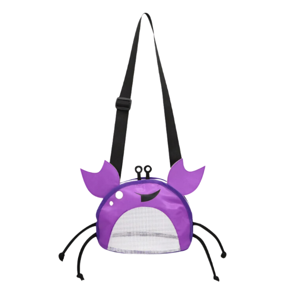 Borsa da spiaggia impermeabile per bambini a forma di granchio -Viola - Ozerty