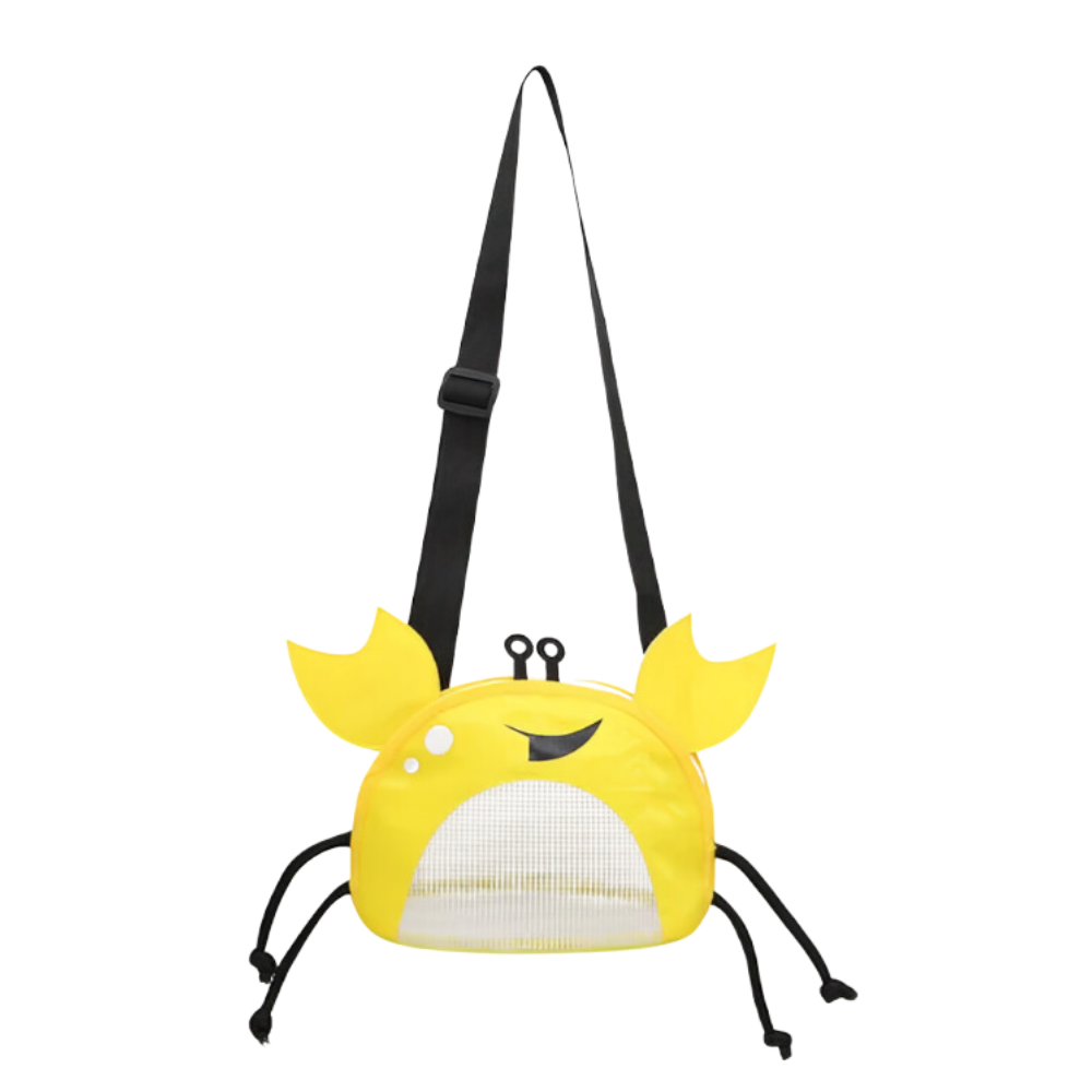 Borsa da spiaggia impermeabile per bambini a forma di granchio -Giallo - Ozerty