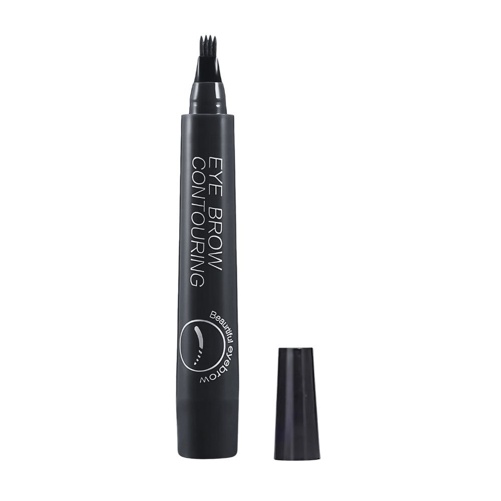 Matita liquida per sopracciglia con formula waterproof -Nero - Ozerty