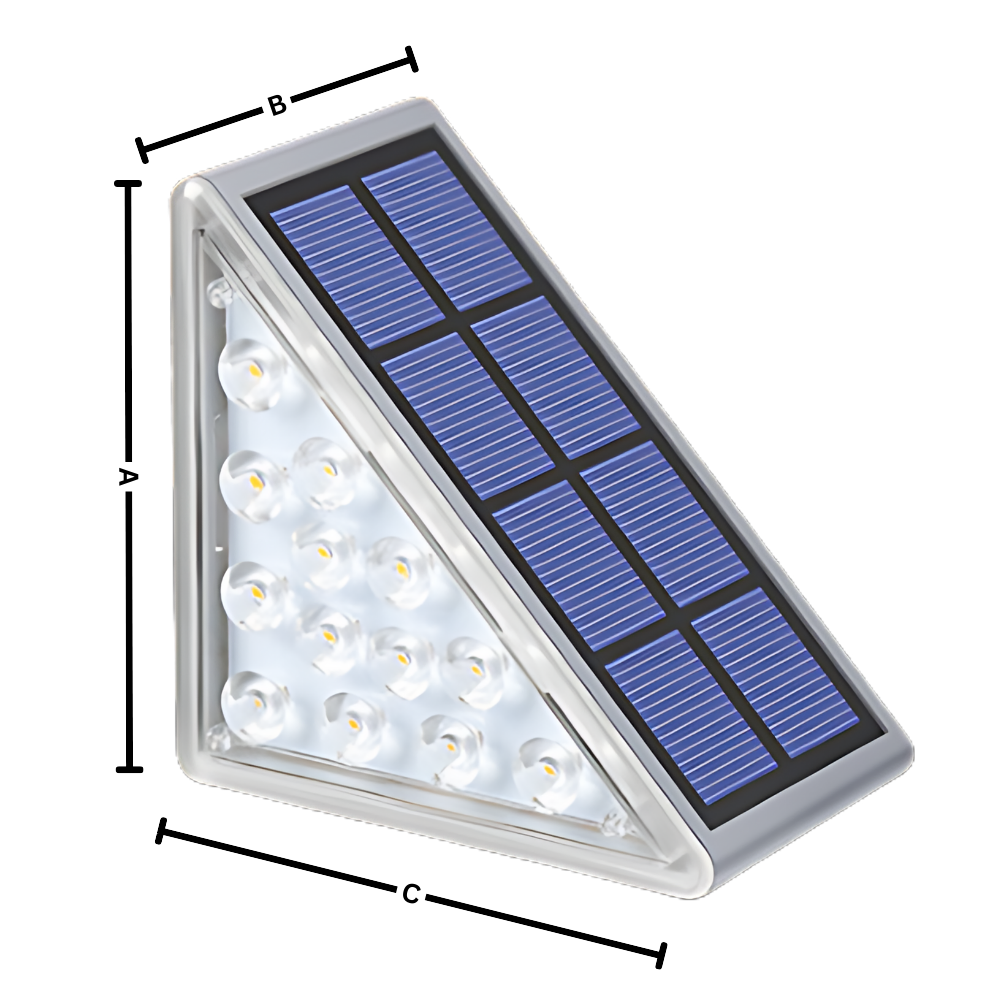 Luci solari impermeabili per gradini - Ozerty