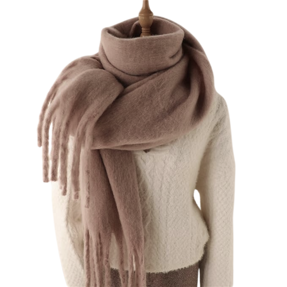 Sciarpa da donna Cozy Elegance -Caffè - Ozerty