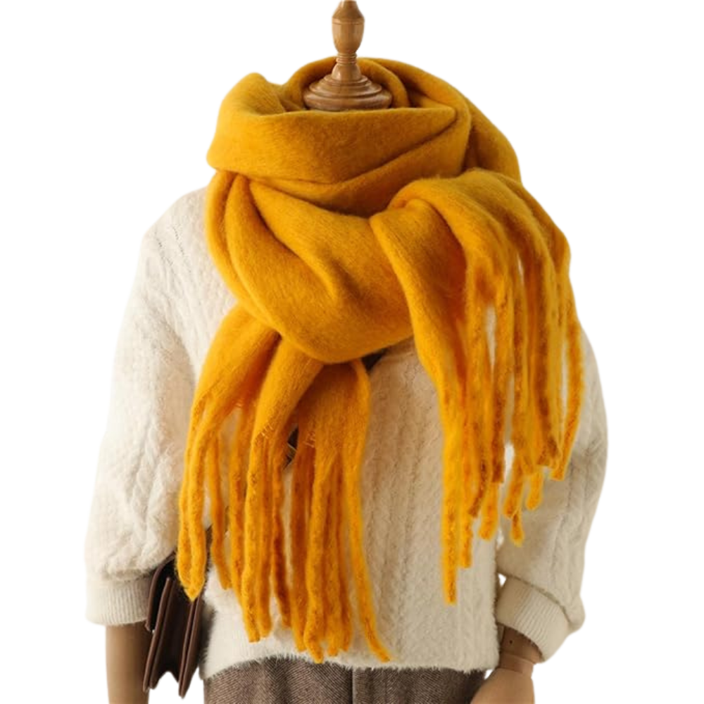 Sciarpa da donna Cozy Elegance -Curcuma - Ozerty