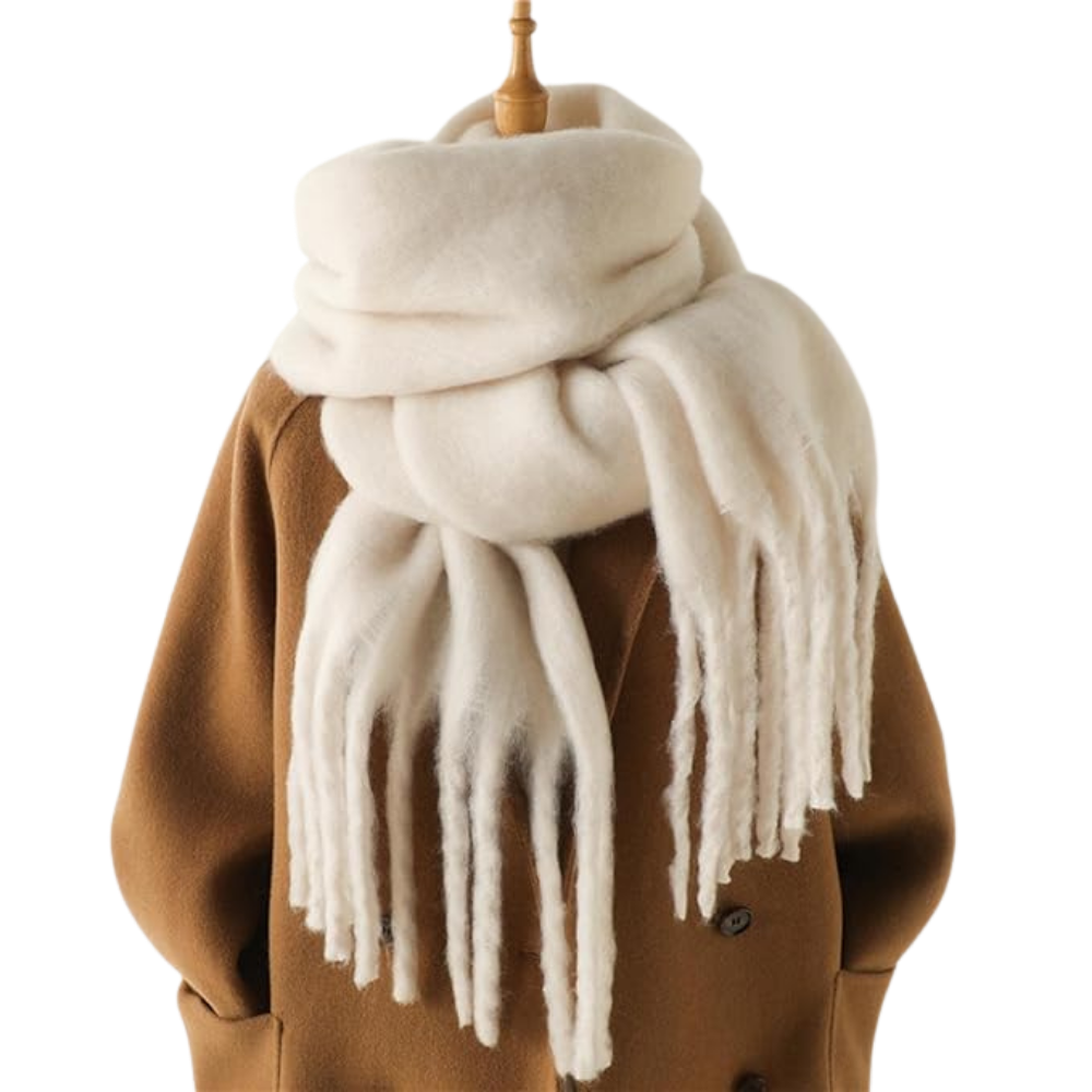 Sciarpa da donna Cozy Elegance -Bianco - Ozerty