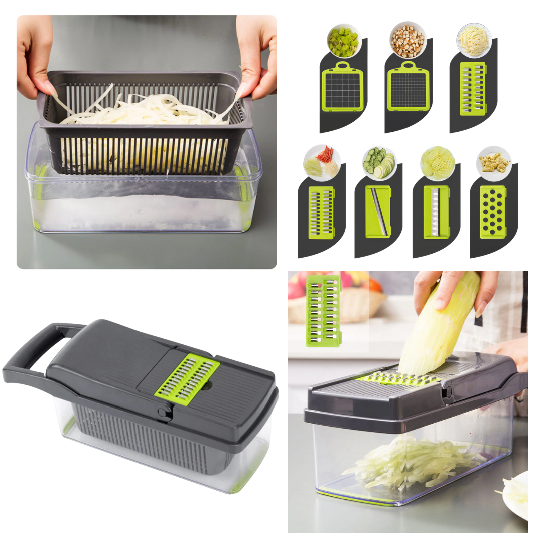 Mandolina de verdure multifunzione 8 in 1