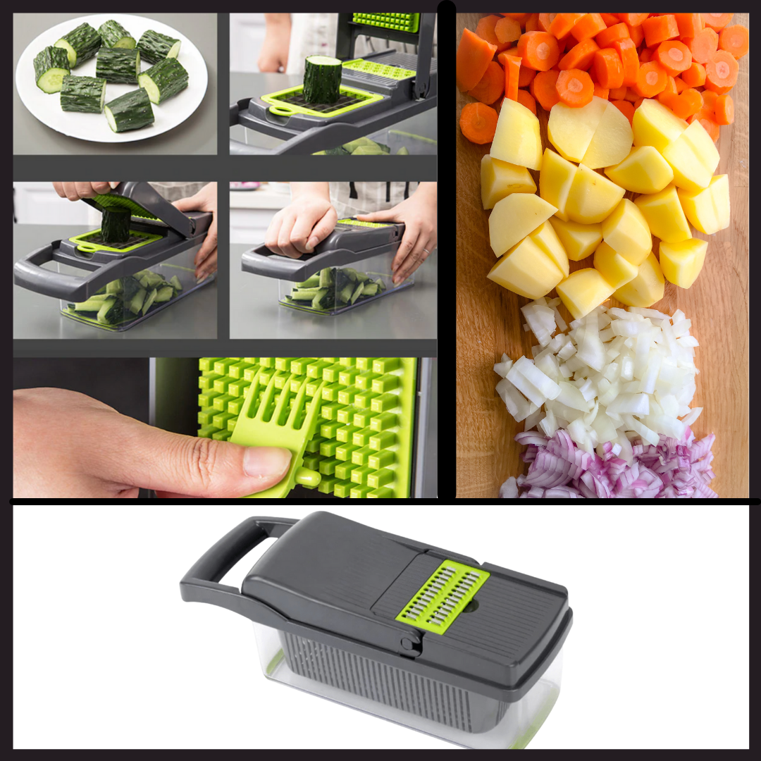 Mandolina de verdure multifunzione 8 in 1