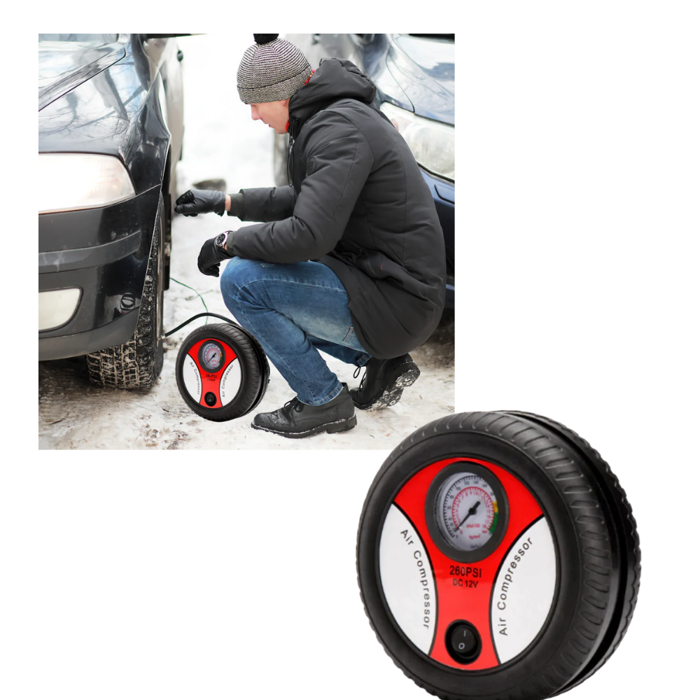 Compressore d'aria portatile per pneumatici auto - Ozerty