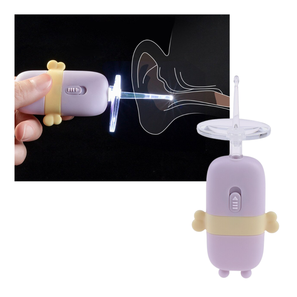 Pulisci orecchie a cucchiaio per bambini con luce - Ozerty