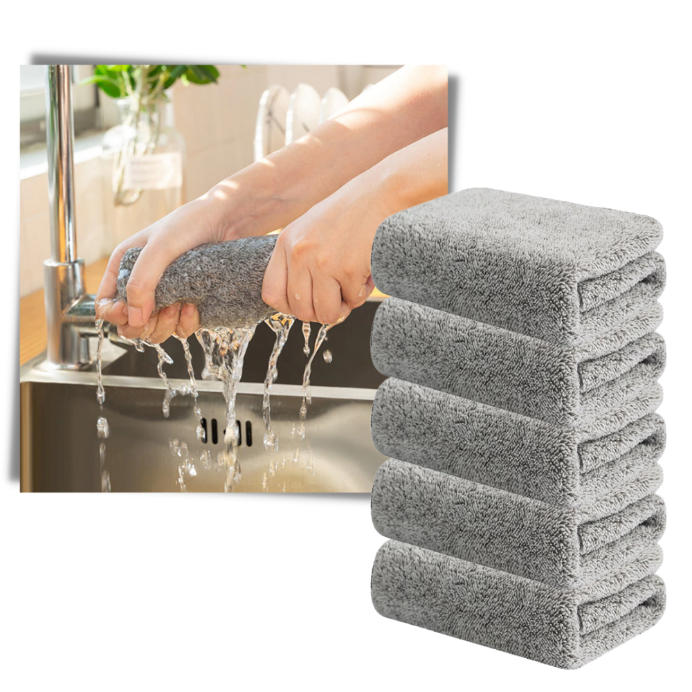 Canovaccio assorbente in microfibra di bambù