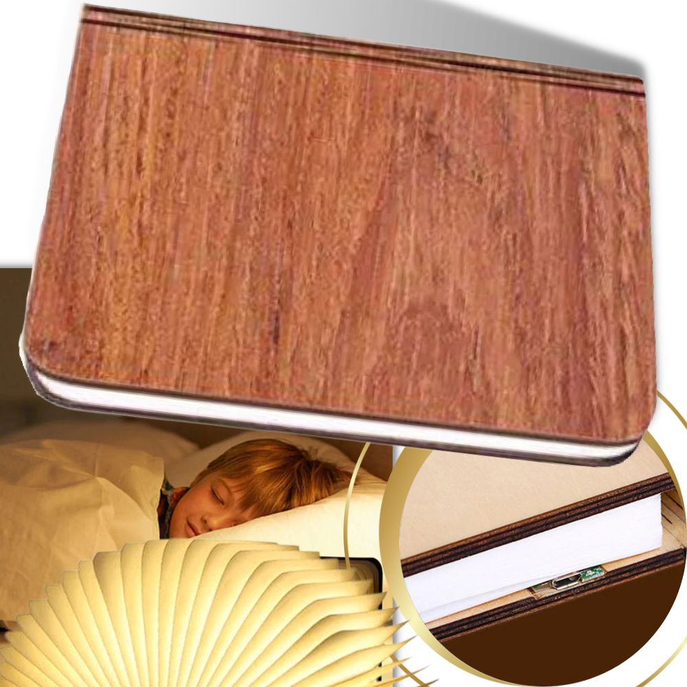 Lampada da lettura ricaricabile in legno - Ozerty