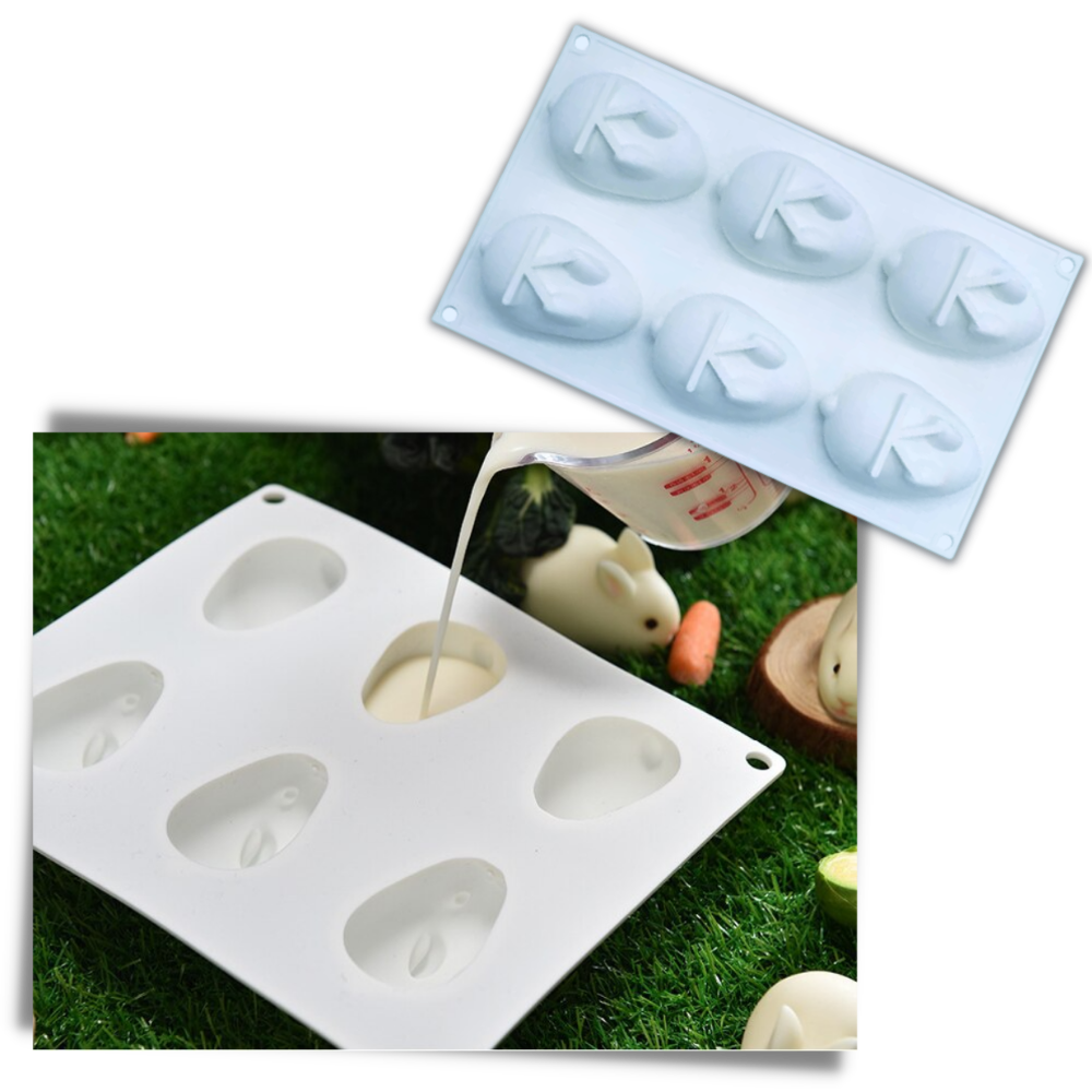 Stampo per torta in silicone mini coniglietto - Ozerty