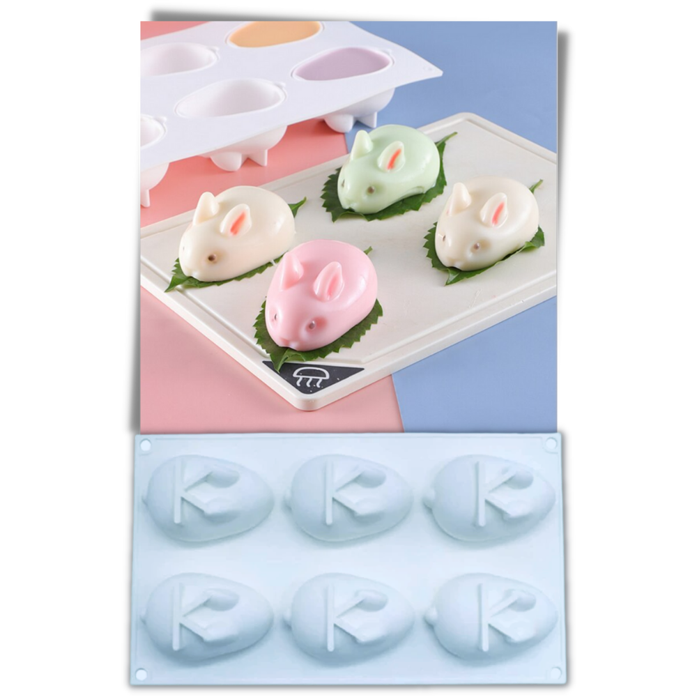 Stampo per torta in silicone mini coniglietto - Ozerty