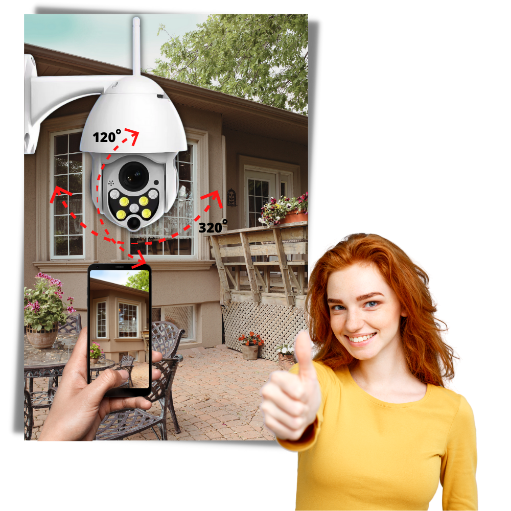 Telecamera di sorveglianza WIFI - Ozerty