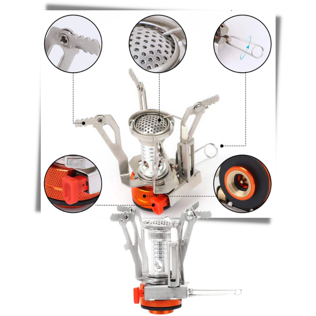 Mini bruciatore portatile per fornelli da campeggio a gas - Ozerty
