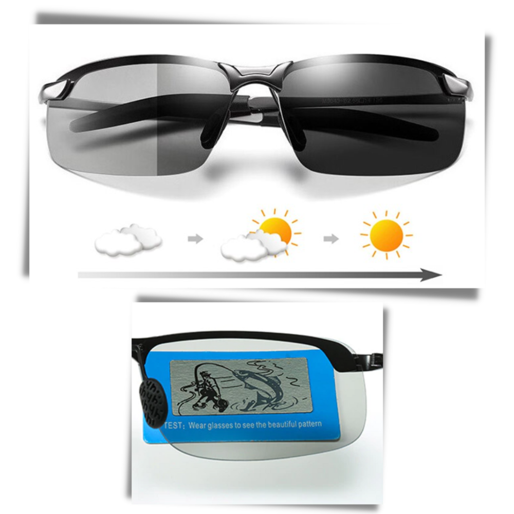 Occhiali da sole UV fotocromatici per uomo - Ozerty