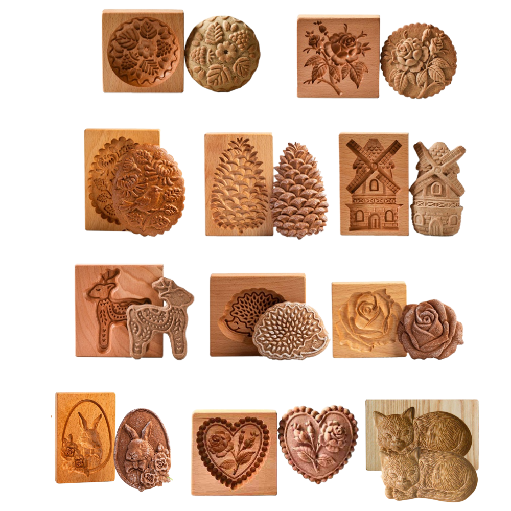 Stampo tagliabiscotti in legno - Ozerty