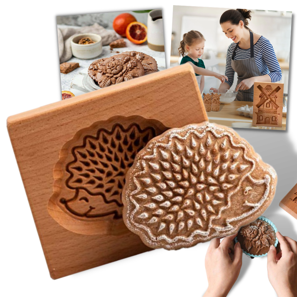 Stampo tagliabiscotti in legno - Ozerty