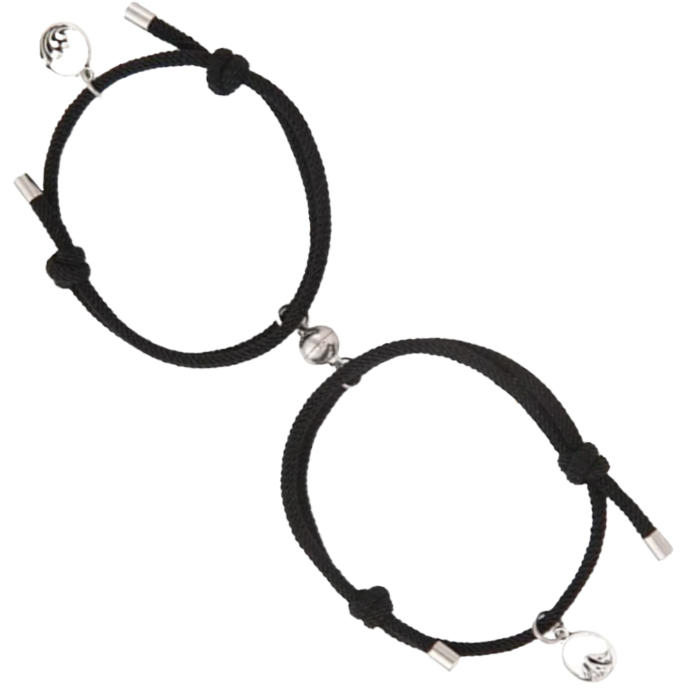 Set di 2 braccialetti magnetici per coppie - Ozerty