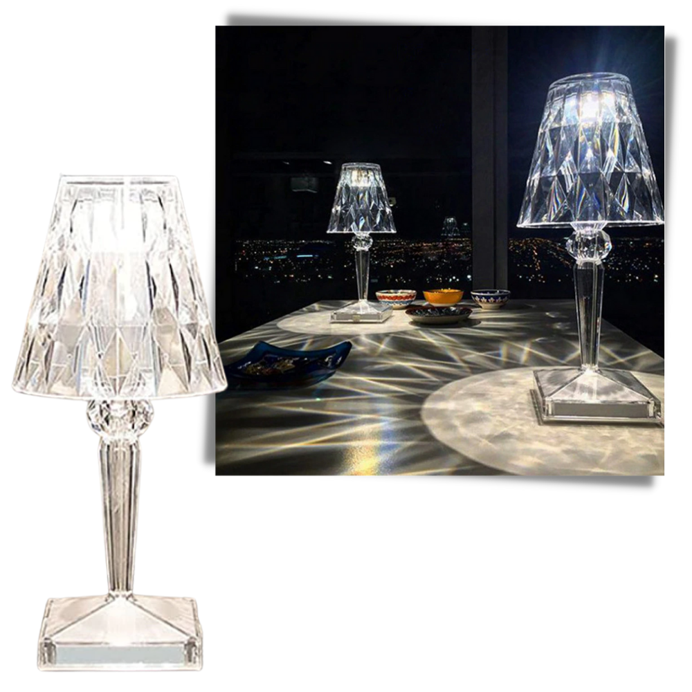 Lampada da scrivania in cristallo acrilico - Ozerty