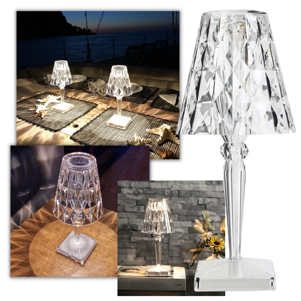 Lampada da scrivania in cristallo acrilico - Ozerty