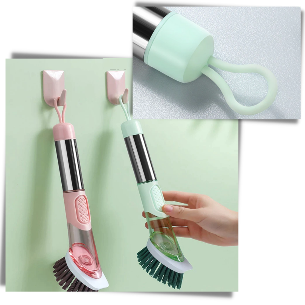 Spazzola di pulizia con dispenser di sapone - Ozerty