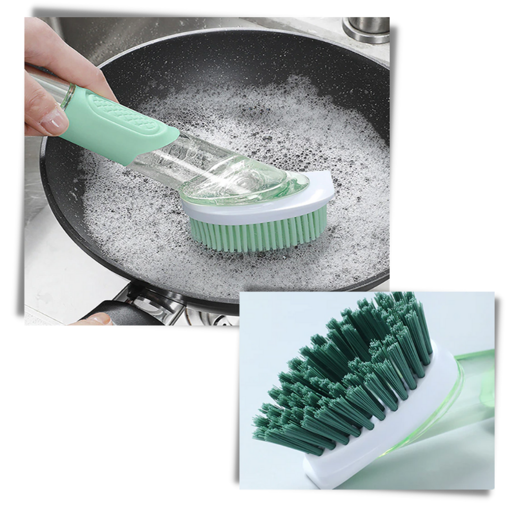 Spazzola di pulizia con dispenser di sapone - Ozerty