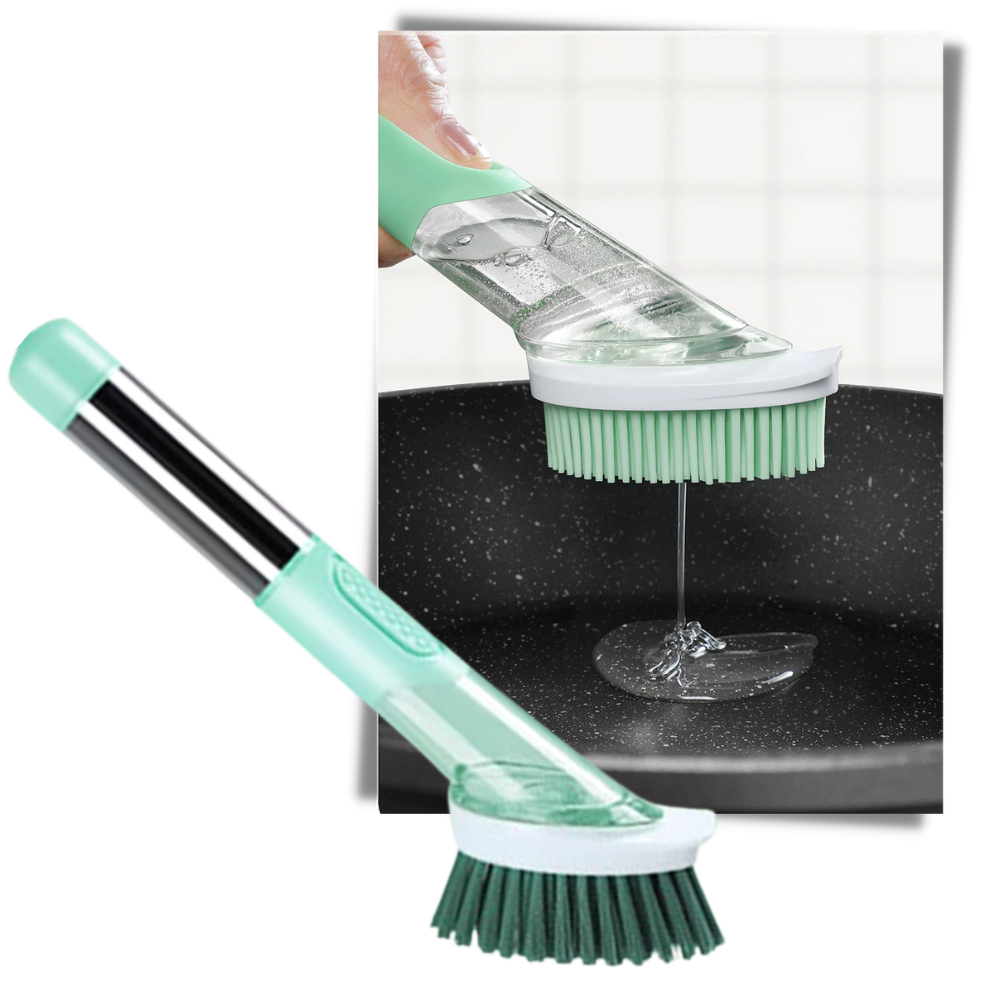 Spazzola di pulizia con dispenser di sapone - Ozerty