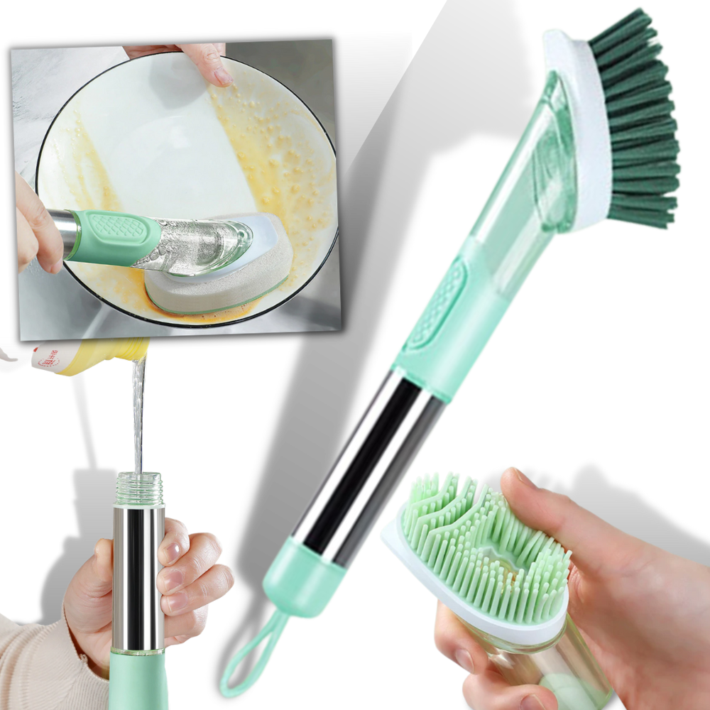 Spazzola di pulizia con dispenser di sapone - Ozerty