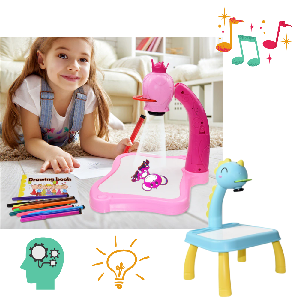 Tavolo da disegno di proiezione per bambini - Ozerty