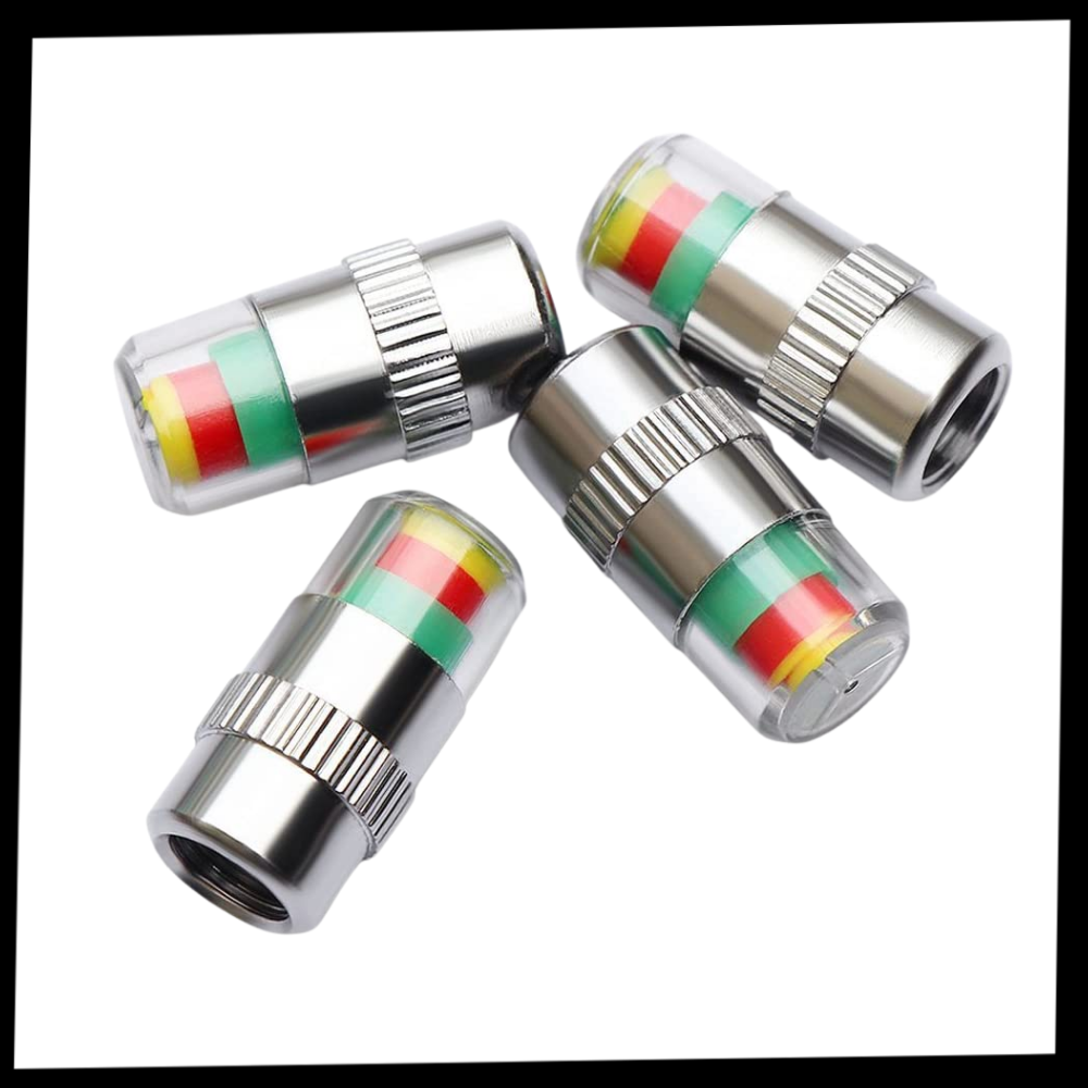 Confezione da 4 sensori di pressione pneumatici per auto - Ozerty