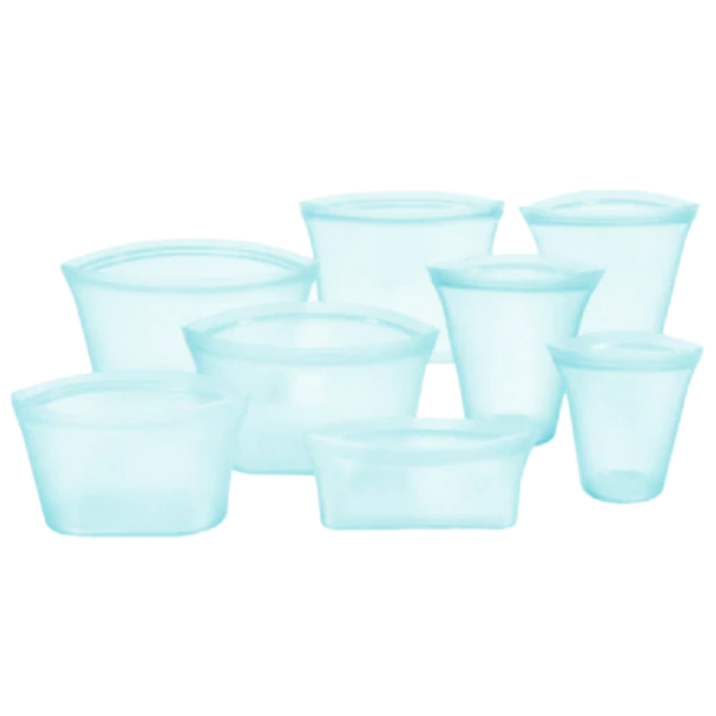 Confezione da 8 sacchetti in silicone per alimenti riutilizzabili - Ozerty