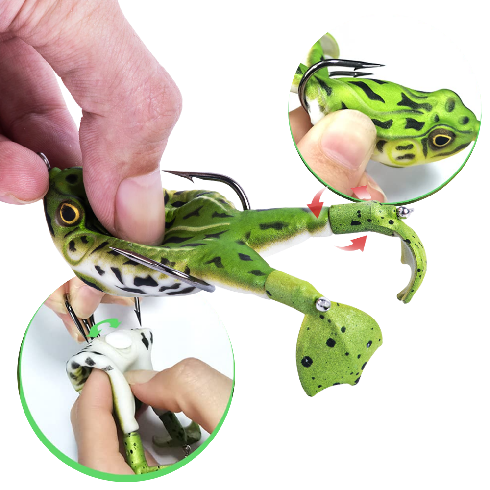 Esca da pesca a rana in silicone - Ozerty