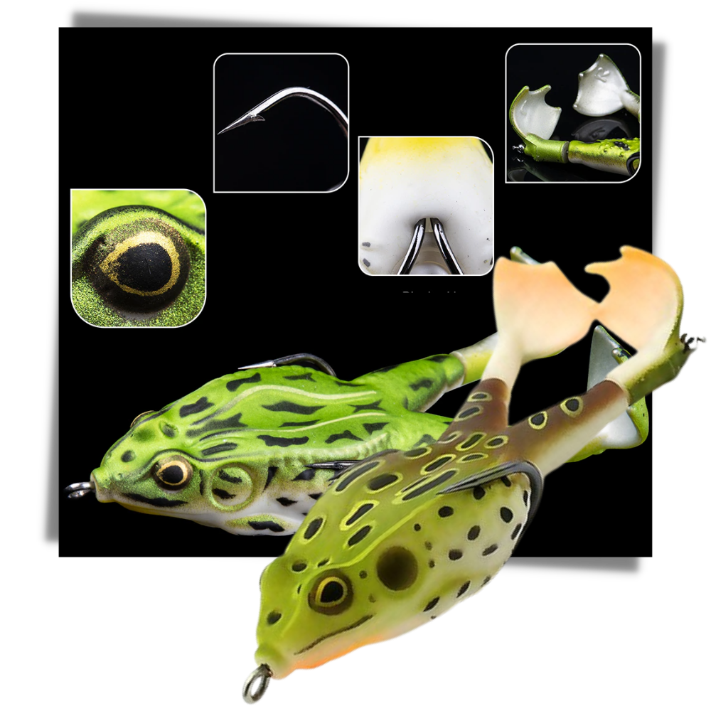 Esca da pesca a rana in silicone - Ozerty