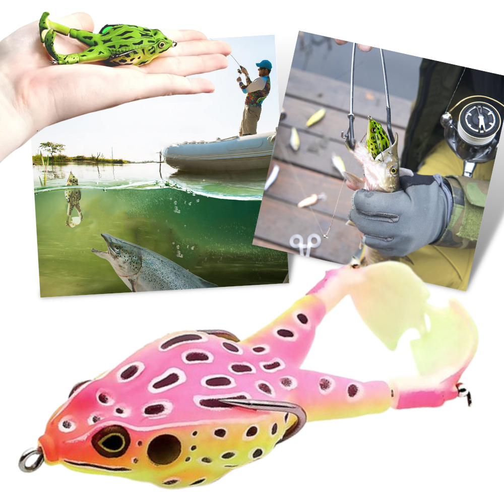 Esca da pesca a rana in silicone - Ozerty