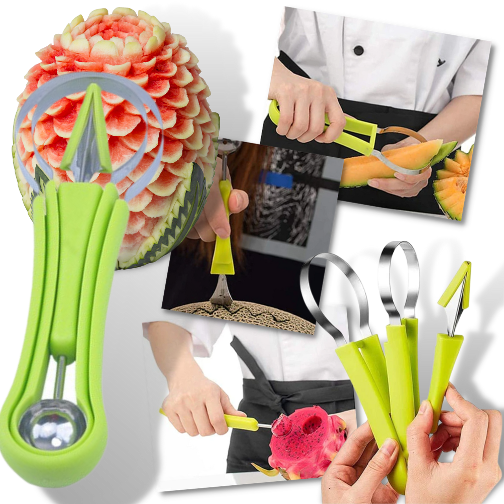 Set di utensili per intagliare e affettare la frutta - Ozerty