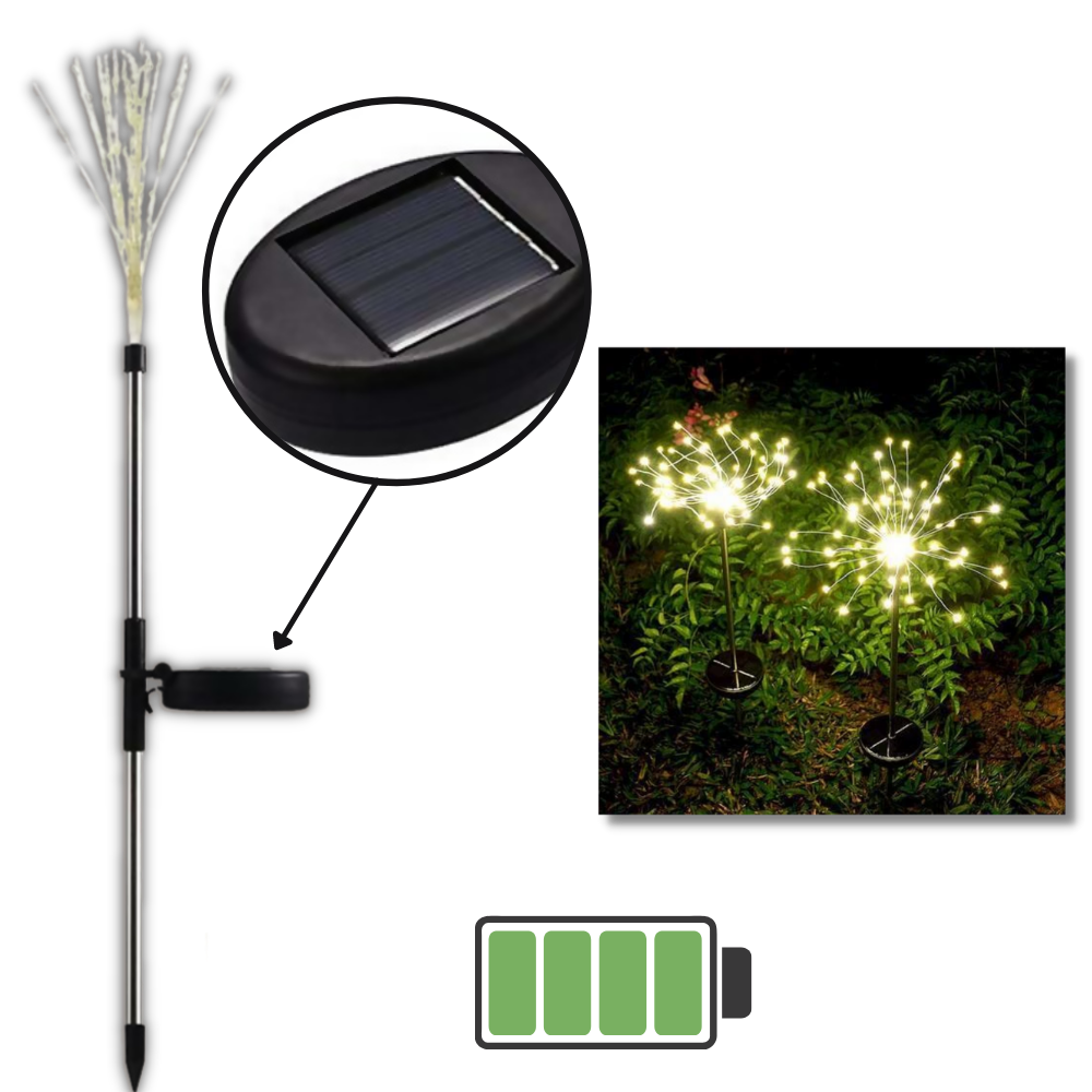 Luci elettriche del giardino a fuoco d'artificio - Ozerty