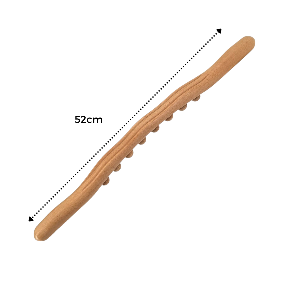 Massaggiatore muscolare in legno naturale - Ozerty