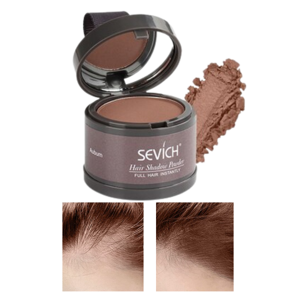 Polvere correttrice per le radici dei capelli