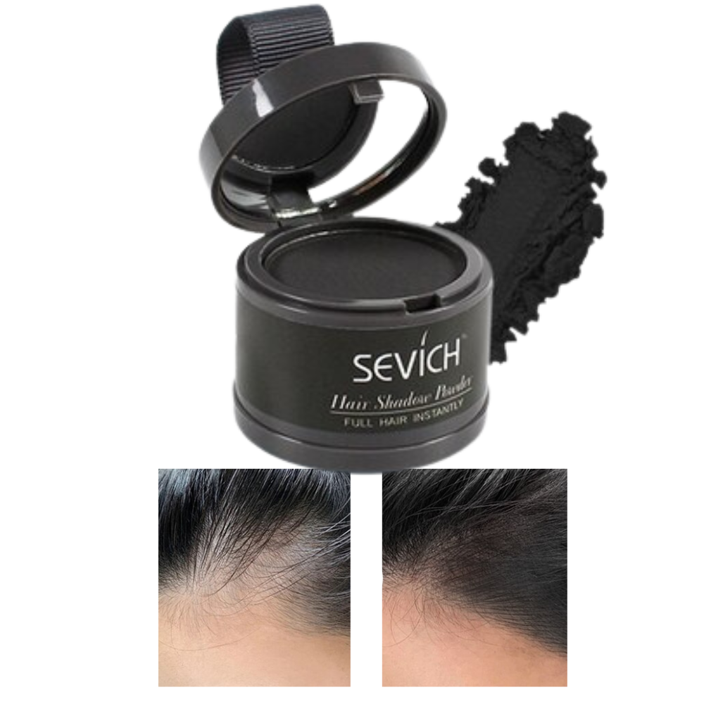 Polvere correttrice per le radici dei capelli