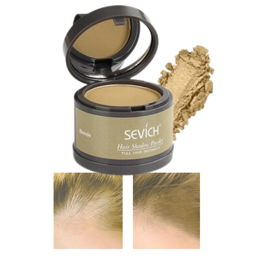 Polvere correttrice per le radici dei capelli