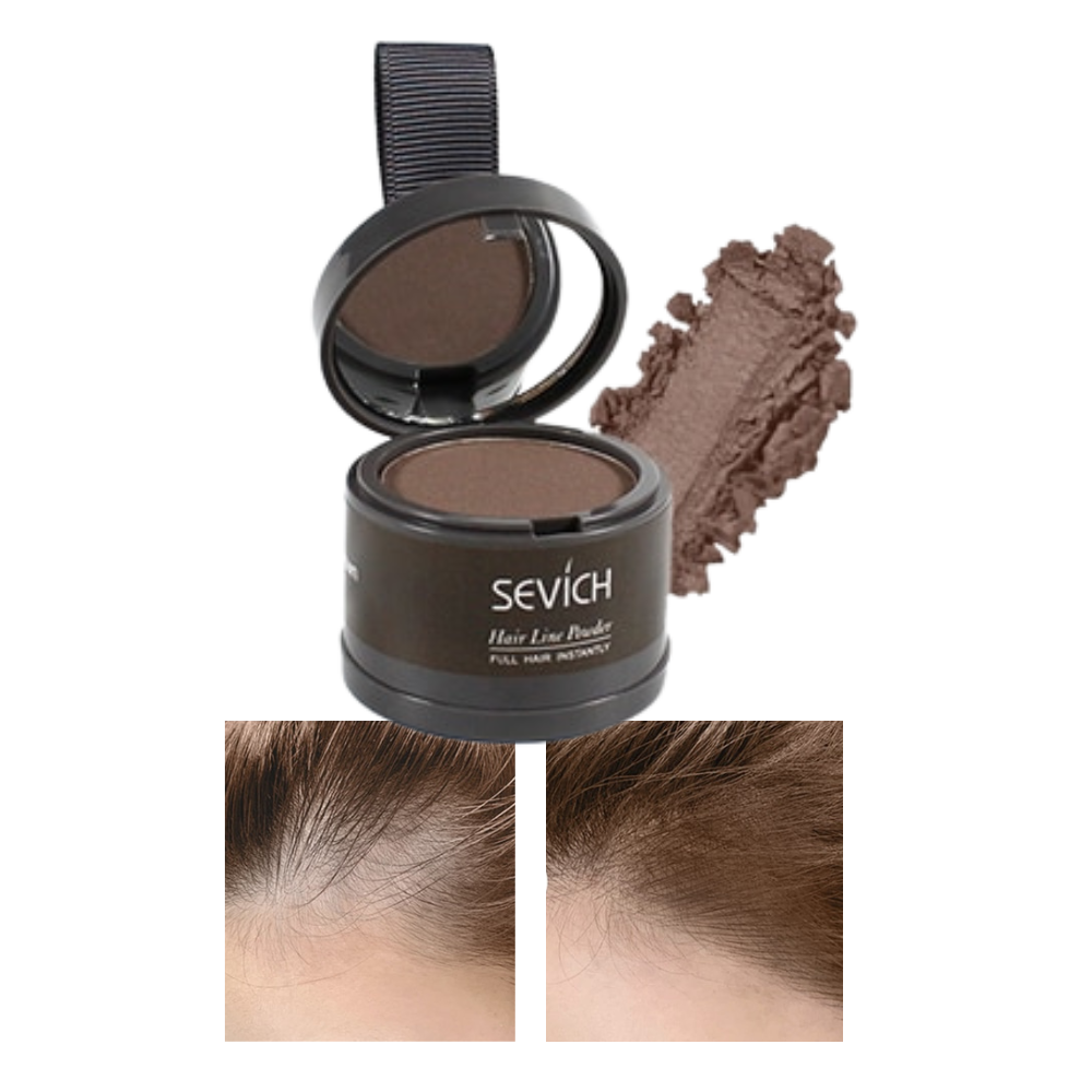 Polvere correttrice per le radici dei capelli