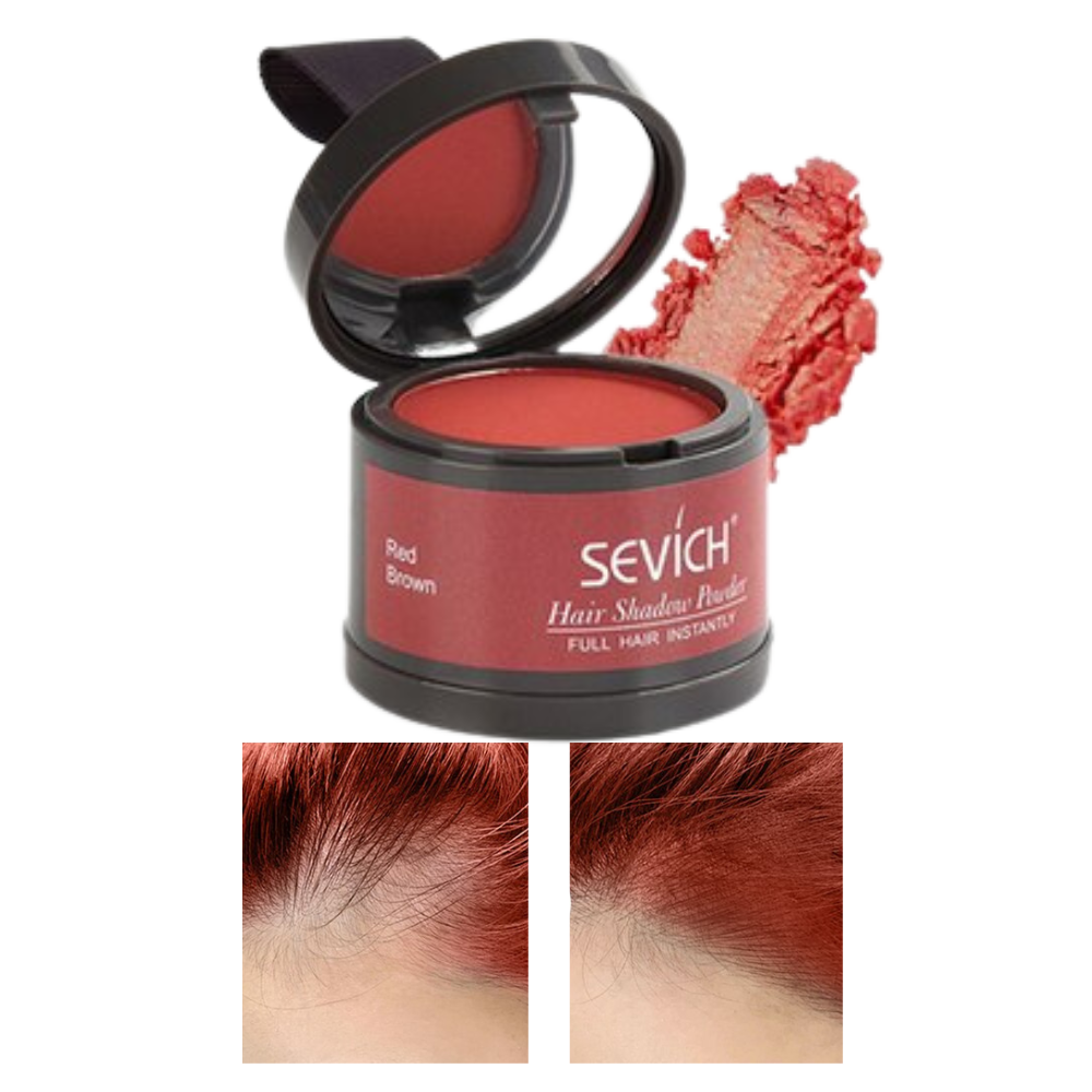 Polvere correttrice per le radici dei capelli