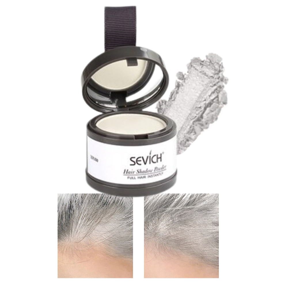 Polvere correttrice per le radici dei capelli